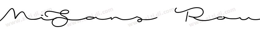 MiSans Rounded字体转换